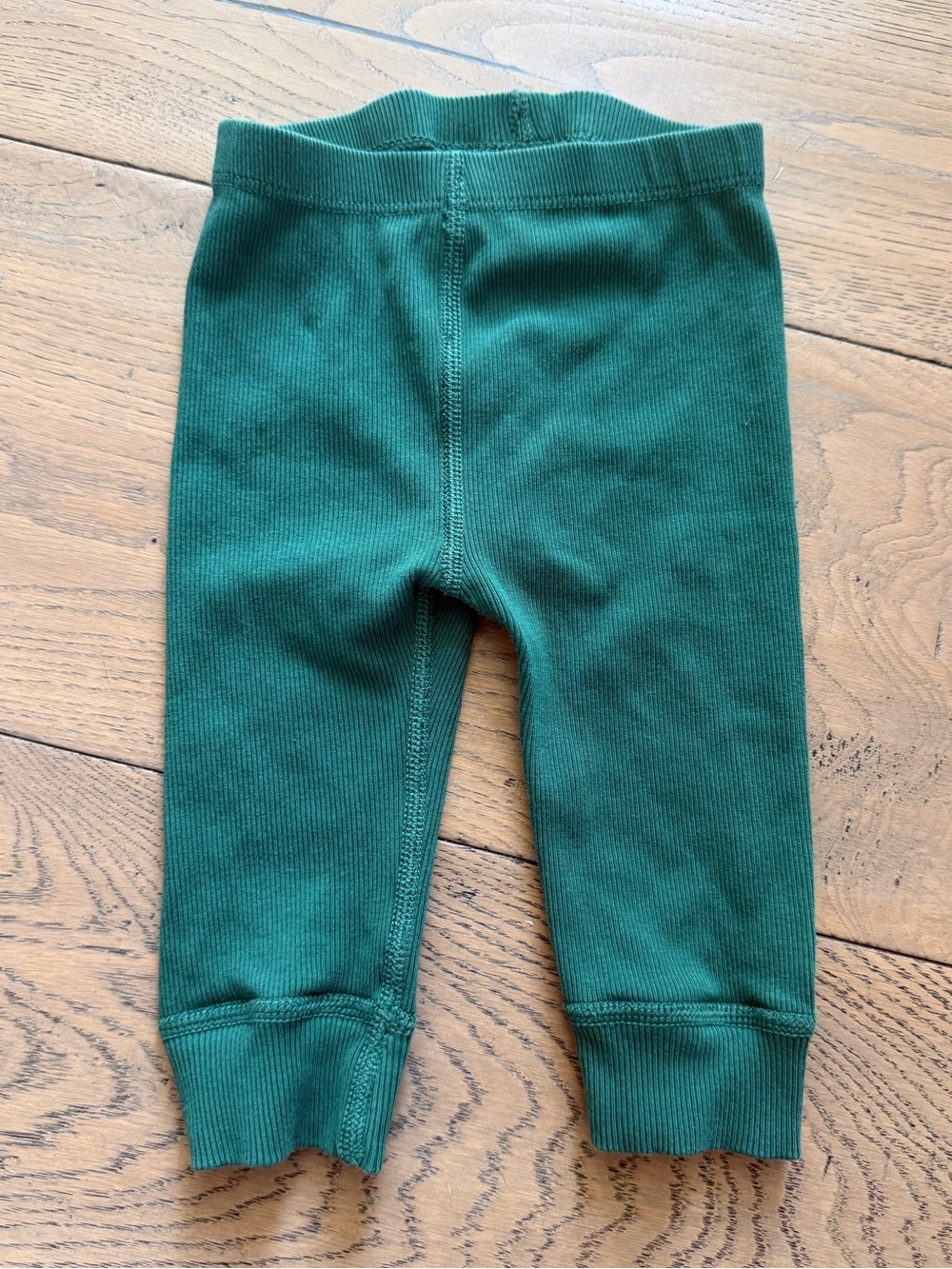Hanna Andersson Green Ribbed Leggings Baby 6–12M